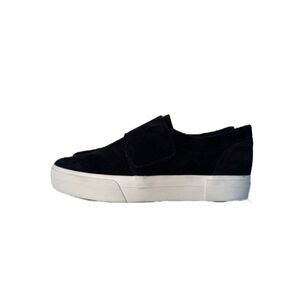 Vince Black Suede Slip on Sneaker